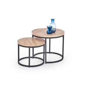 Halmar Sada 2x konferenčný stolík JENO dub/čierna V-CH-OREO-LAW-DĄB_SAN_REMO vyobraziť