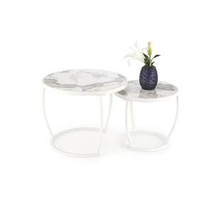 Halmar Sada 2 ks konferenčných stolíkov AURORO, béžová/biela V-CH-INES-LAW-BEŻOWY vyobraziť