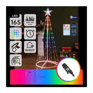 B.V. - LED RGBICW Vonkajšia vianočná dekorácia 165xLED/230V 1, 8m IP44 + diaľkové ovládanie S104033W4 vyobraziť