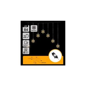 B.V. - LED vonkajšia vianočná reťaz 84xLED/230V 1, 2x1m IP44 teplá biela vločky B10303ABGI vyobraziť