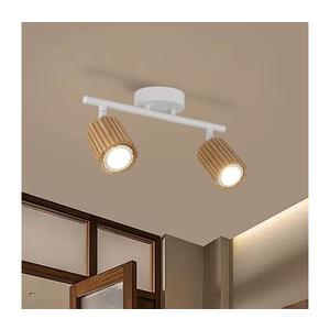 Brilagi - Bodové svietidlo MODERN WOOD 2xGU10/8W/230V kaučukovník/biela BRI381 vyobraziť