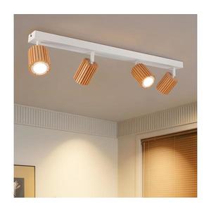 Brilagi - Bodové svietidlo MODERN WOOD 4xGU10/8W/230V kaučukovník/biela BRI387 vyobraziť