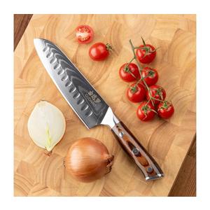 Gudaro - Damaškový Santoku kuchynský nôž FENG 7, 5", 67 vrstiev ocele, dĺžka 18 cm GD15-H2 vyobraziť