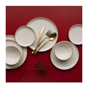 Jedálenská súprava 16 ks béžová/zlatá/porcelán 387GRP1383 vyobraziť