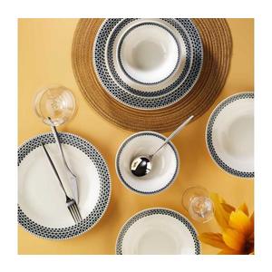 12-dielna jedálenská súprava z porcelánu, biela/čierna 868ARY1137 vyobraziť