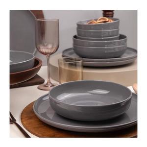 12-dielna jedálenská súprava, sivá/porcelán 710KTP9753 vyobraziť