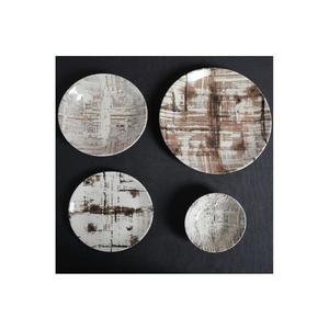 Jedálenská súprava 24 ks hnedá/biela/porcelán 387GRP1250 vyobraziť