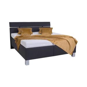 Čalúnená posteľ ALIS 160x200 cm s matracom a úložným priestorom, antracit 8590828933069 vyobraziť