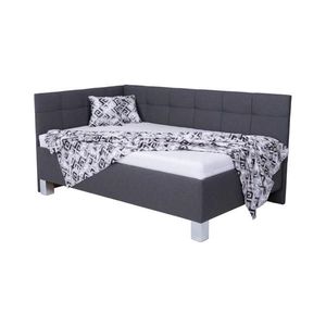 Čalúnená posteľ MARIA PETITE 120x200 cm s matracom a úložným priestorom, sivá 8590828933267 vyobraziť