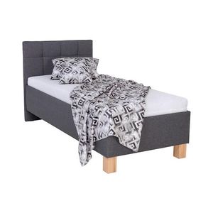 Čalúnená posteľ s matracom a úložným priestorom MARIA ONE 90x200 cm, sivá 8590828933588 vyobraziť