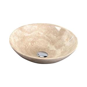 Sapho - Umývadlo na dosku BLOK pr. 40 cm béžové/travertín 2401-01 vyobraziť