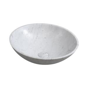 Sapho - Umývadlo na dosku BLOK, priemer 42 cm, kameň/Carrara/matná biela 2401-42 vyobraziť