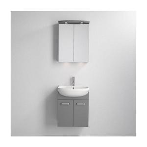 BATH DELUXE Kúpeľňová skrinka s umývadlom Vang + LED zrkadlová skrinka 230V IP44 sivá 09-050-00-03-00 vyobraziť