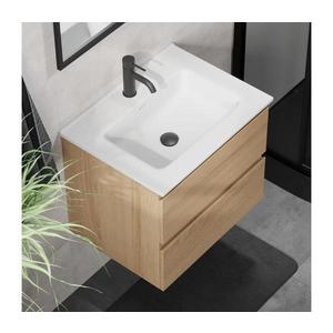 BATH DELUXE Kúpeľňová skrinka s umývadlom KENWOOD 61 cm dub/biela BT0096+BT0127 vyobraziť