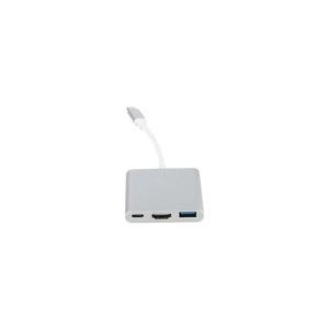 USB-C hub 3 v 1 s podporou Power Delivery 100 W a výstupom HDMI 4K PMH01 vyobraziť