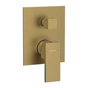 Sapho - Sprchová batéria pre podomietkovú inštaláciu CUBEMIX matná zlatá CM042GB vyobraziť