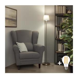 Brilagi - LED stojacia lampa CERIA 1xE27/40W/230V priemer 20, 5 cm sivá/matný chróm EG300183+EG781031 vyobraziť