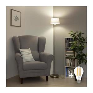 Brilagi - LED Stojacia lampa CERIA 1xE27/40W/230V pr. 25 cm sivá/matný chróm EG300183+EG781033 vyobraziť