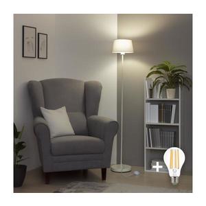 Brilagi - LED stojacia lampa CERIA 1xE27/40W/230V pr. 25 cm sivá/biela EG300182+EG781033 vyobraziť