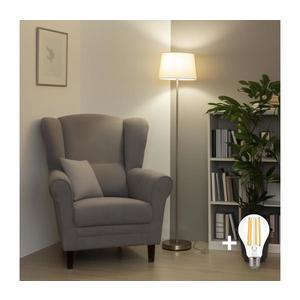 Brilagi - LED stojacia lampa CERIA 1xE27/40W/230V priemer 30 cm béžová/matný chróm EG300183+EG781037 vyobraziť