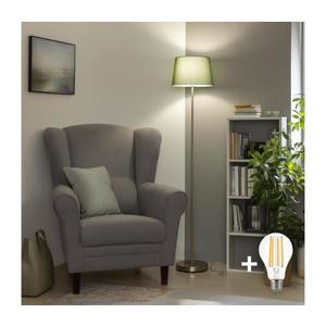 Brilagi - LED stojacia lampa CERIA 1xE27/40W/230V, priemer 30 cm, zelená/matný chróm EG300183+EG781039 vyobraziť