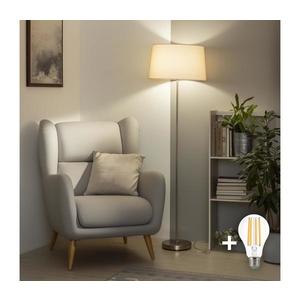Brilagi - LED stojacia lampa CERIA 1xE27/40W/230V priemer 45 cm béžová/matný chróm EG300183+EG781043 vyobraziť