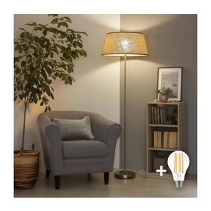 Brilagi - LED stojaca lampa CERIA 1xE27/40W/230V pr. 50 cm béžová/matný chróm EG300183+EG781084 vyobraziť