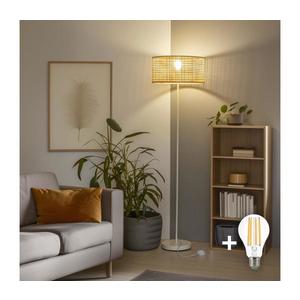 Brilagi - LED stojacia lampa CERIA 1×E27/40W/230V, priemer 40 cm, bambus/biela EG300182+EG781161 vyobraziť