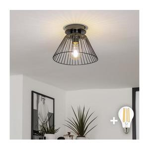 Brilagi - LED prisadený luster CERIA WIRE 1xE27/40W/230V pr. 21 cm čierny EG300175+EG300162 vyobraziť