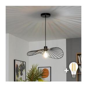 Brilagi - LED luster na lanku CERIA WIRE 1xE27/40W/230V 40x56 cm čierna EG300169+EG300148 vyobraziť