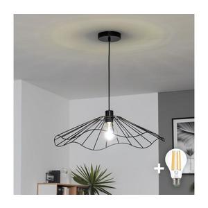 Brilagi - LED luster na lanku CERIA WIRE 1xE27/40W/230V priemer 60 cm čierna EG300169+EG300156 vyobraziť