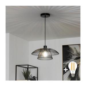 Brilagi - LED luster na lanku CERIA WIRE 1xE27/40W/230V pr. 38 cm čierna EG300169+EG300159+EG300162 vyobraziť