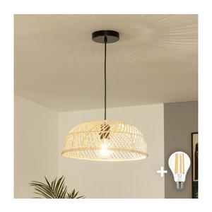 Brilagi - LED luster na lankovom závesení CERIA BOHO 1xE27/40W/230V priemer 40 cm ratan EG300169+EG781131 vyobraziť
