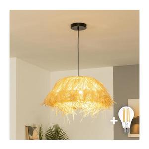 Brilagi - LED luster na lanku CERIA BOHO 1xE27/40W/230V, priemer 40 cm, rafia EG300169+EG781148 vyobraziť