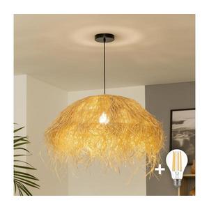 Brilagi - LED luster na lanku CERIA BOHO 1xE27/40W/230V priemer 60 cm rafia EG300169+EG781149 vyobraziť