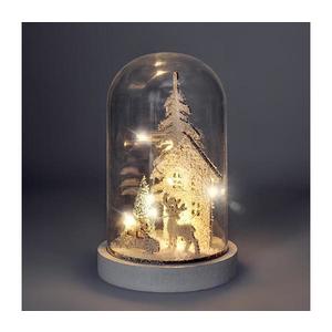 1V264 - LED Vianočná dekorácia LED/2xAAA zasnežená krajina s domčekom 1V264 vyobraziť
