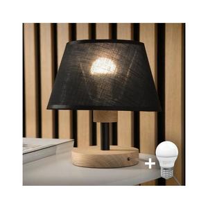 Brilagi - LED Stolná lampa ANTHONY 1xE14/40W/230V dub/čierna 8590828610915 vyobraziť