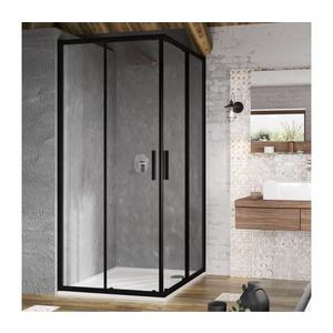 Ravak X1LM70300Z1 - Rohový štvordielny sprchový kút BLIX SLIM 90x90 cm čierny X1LM70300Z1 vyobraziť