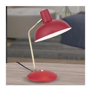 Orion - Stolová lampa FEDRA 1xE14/40W/230V červená/mosadz LA 4-1190 rot/Patina vyobraziť