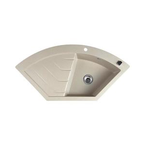 Sapho - Rohový kuchynský drez 114x57, 5 cm granit/béžová GR1932 vyobraziť