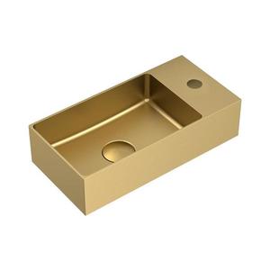 Sapho - Závesné umývadlo AURUM 36, 5x18 cm matné zlaté AU204 vyobraziť