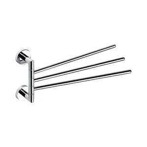 Sapho - Nástenný otočný vešiak na uteráky X-ROUND 19, 5x45 cm lesklý chróm XR407 vyobraziť