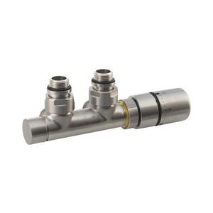 Sapho - Termostatická pripojovacia sada TWIN pre stredové pripojenie, matná nerezová oceľ CP3520S vyobraziť