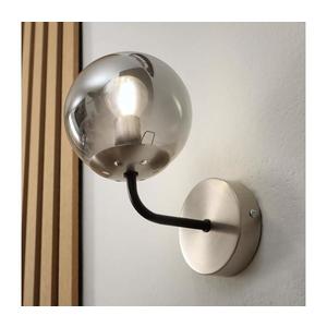 Brilagi - Nástenné svietidlo MALIVA 1xE14/15W/230V matný chróm/zadymené sklo KM-1.220/SATYNA/NIKIEL vyobraziť