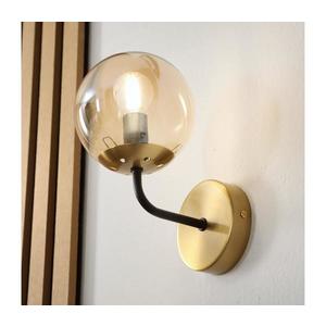 Brilagi - Nástenné svietidlo MALIVA 1xE14/15W/230V zlaté KM-1.220/CZARNY/ZŁOTY vyobraziť