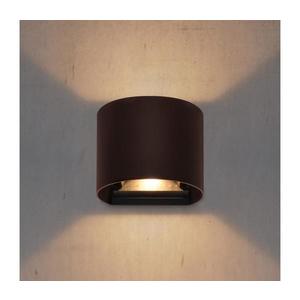 Brilagi - LED vonkajšie nástenné svietidlo RONDO LED/6W/230V hnedé IP54 WO-HR60431-LED-OEM-RUST vyobraziť