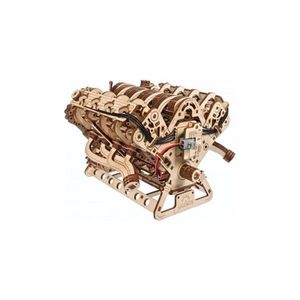 Ugears - 3D drevené mechanické puzzle Motor V8 UG70156 vyobraziť