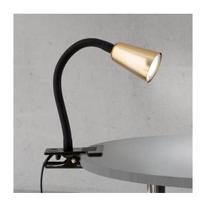 Orion - Flexibilná stolová lampa s klipom DOTTY 1xGU10/10W/230V mosadz/čierna LA 4-1232/1 schwarz/MS vyobraziť