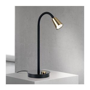 Orion - Stmievateľná flexibilná stolná lampa DOTTY 1xGU10/10W/230V čierna/mosadz LA 4-1235/1 schwarz/MS vyobraziť