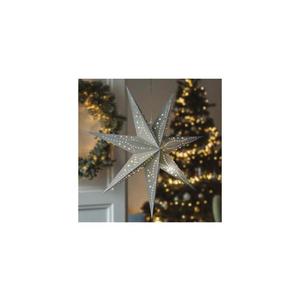 1V294 - LED vianočná dekorácia 20xLED/2xAA, teplá biela, strieborná hviezda 1V294 vyobraziť